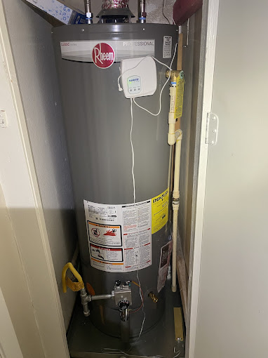 Texas Heatwave AC and Heating install and service work in a San Benito, TX home's mechanical space